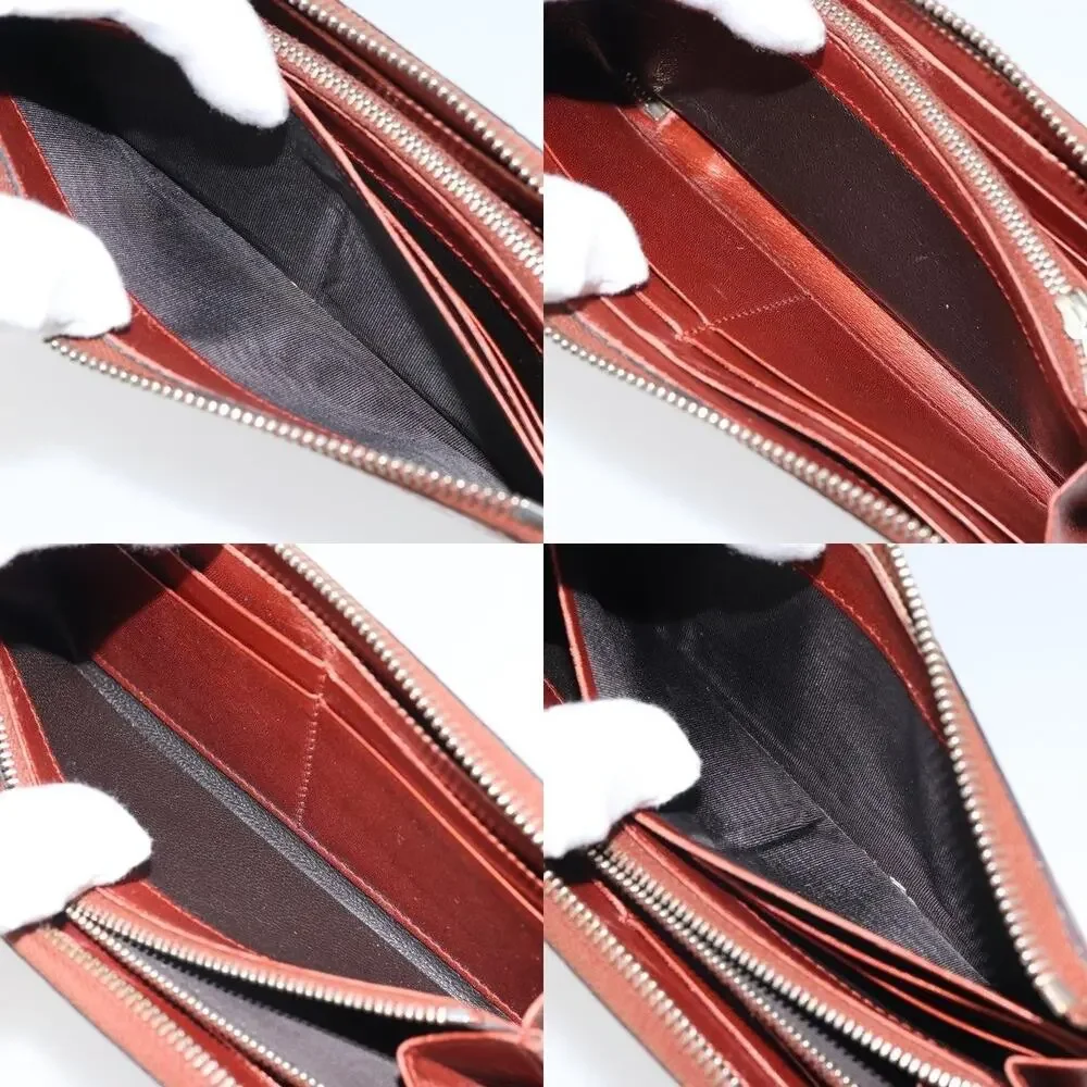 Gucci GG Canvas Shiny Guccissima Wallet Orange